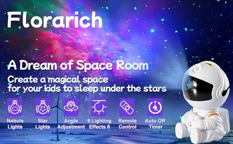 Astronaut Galaxy Projector Light Trending Modern and Stylish